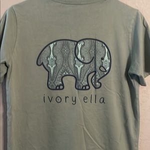 Women/girls green ivory Ella top size small great condition only used once